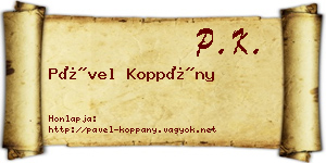 Pável Koppány névjegykártya